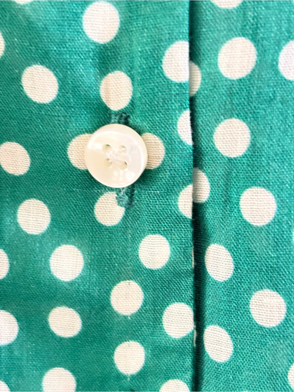 Trovata Faye Short Sleeve Ruffled V Neck Blouse In Lawn Dot S NWT - Picture 7 of 11